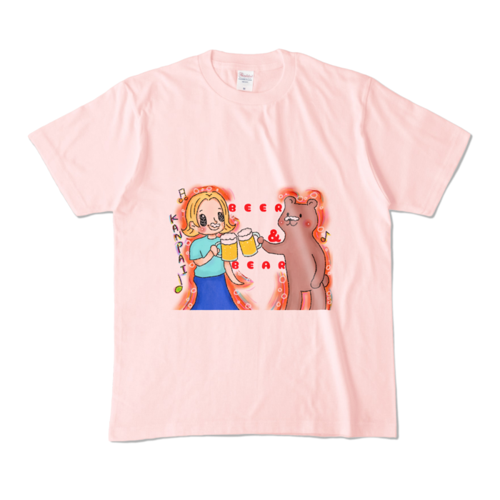 カラーTシャツ - M - ライトピンク (淡色)