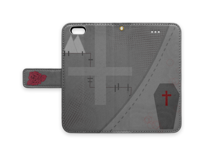 手帳型iPhoneケース - iPhone 6 / 6s - ストラップ穴 あり