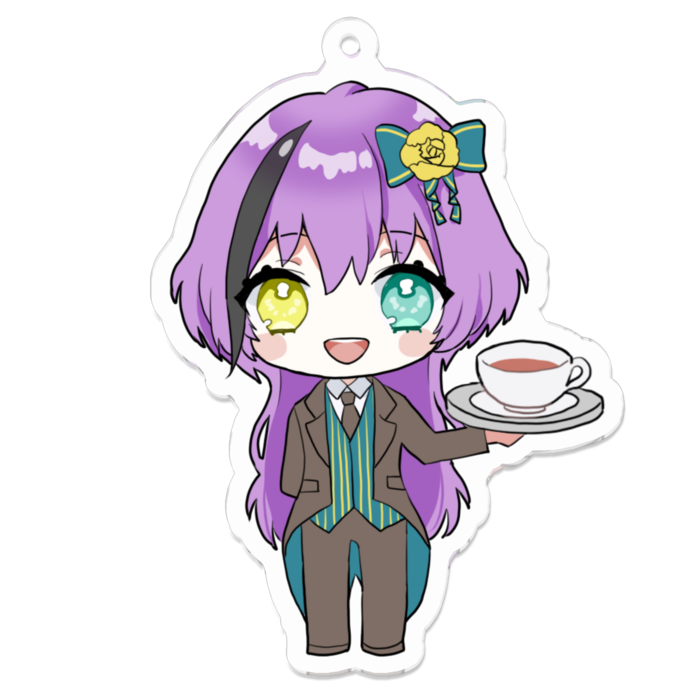 アクリルキーホルダー（コーティング） - 70 x 70 (mm)