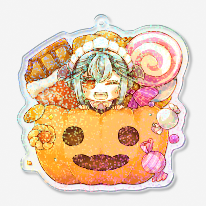 ホログラムアクリルキーホルダー - 70 × 70mm