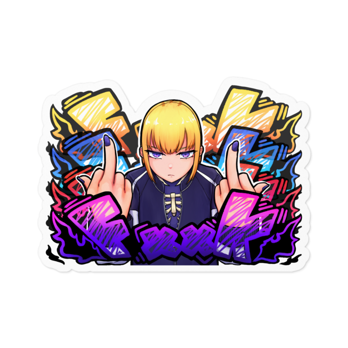 Fxxkステッカー(枠白)