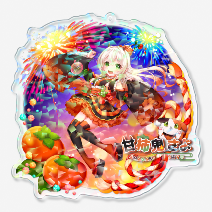 ホログラムアクリルキーホルダー - 100 × 100mm