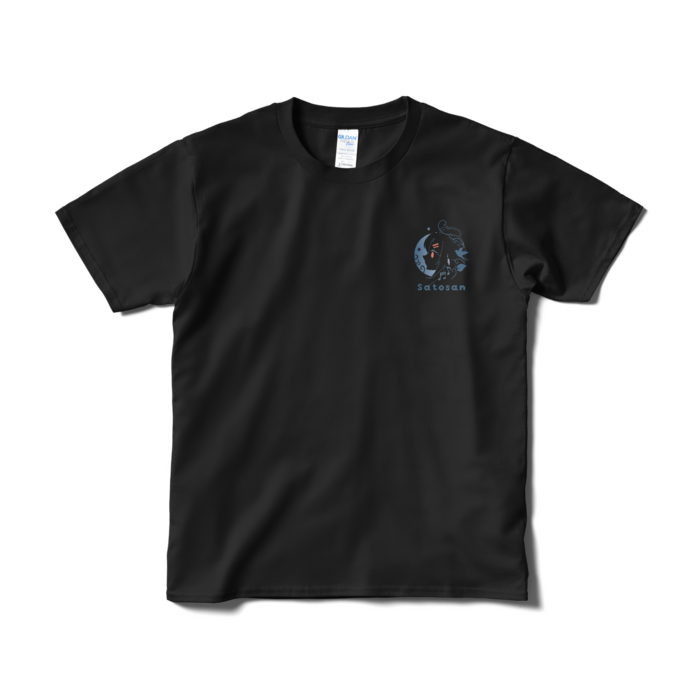 Tシャツカラーロゴ  - S - ブラック