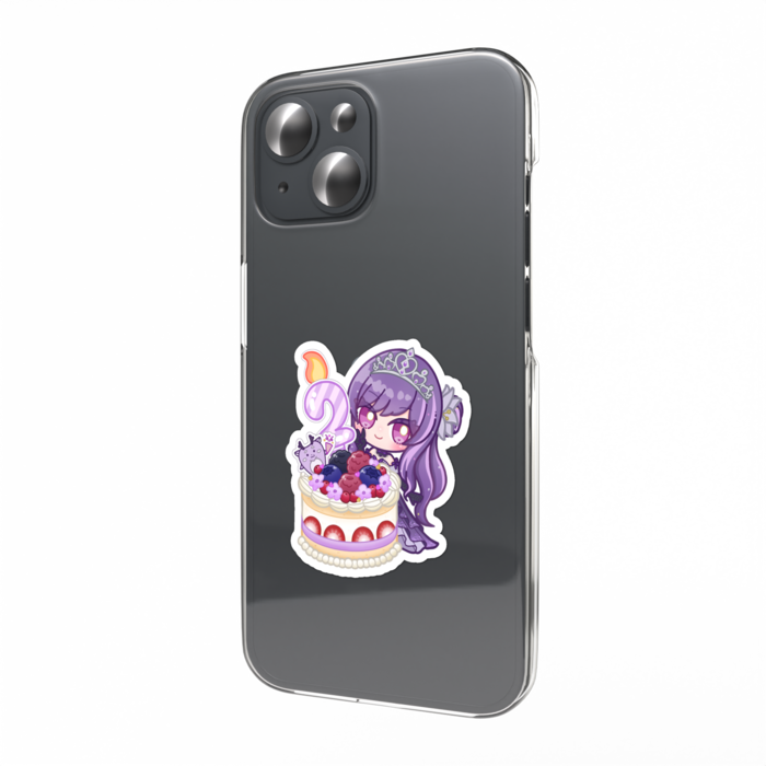 2周年ドレス スマホステッカー - W55 × H91mm 以内