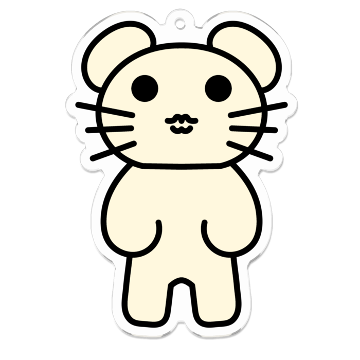 アクリルキーホルダー（コーティング） - 70 x 70 (mm)