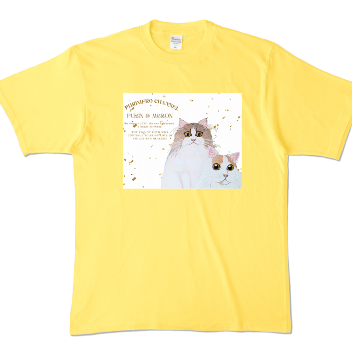 カラーTシャツ - XL - イエロー (濃色)