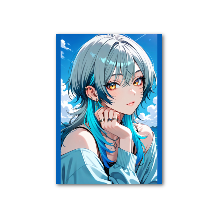 フォト風カード - 縦 - 片面