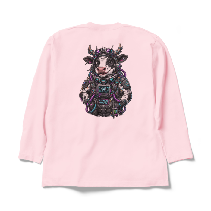 ロングスリーブTシャツ - XL - ライトピンク(1)