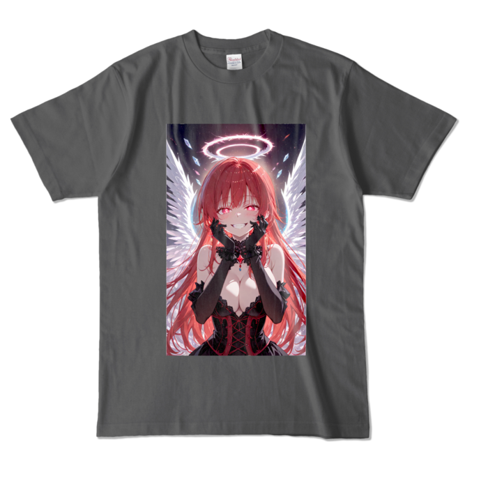 カラーTシャツ - L - チャコール (濃色)