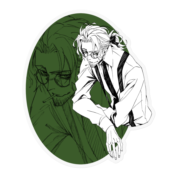 ステッカー - 100 x 100 (mm)クリア