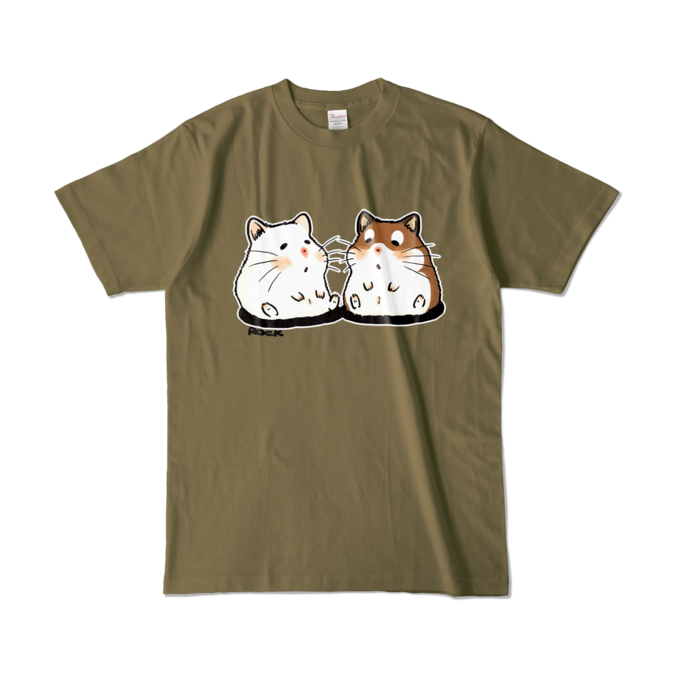 カラーTシャツ - L - オリーブ (濃色)
