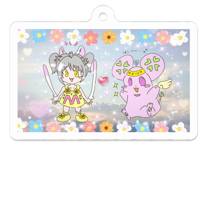 アクリルキーホルダー - 50 x 50 (mm)
