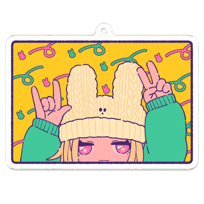 アクリルキーホルダー - 70 x 70 (mm)