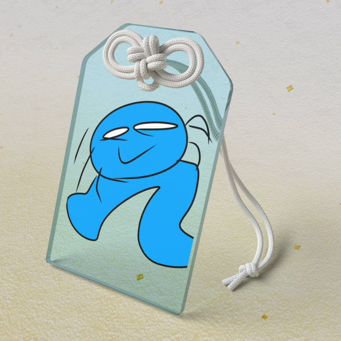 アクリルお守り - 50 × 80mm