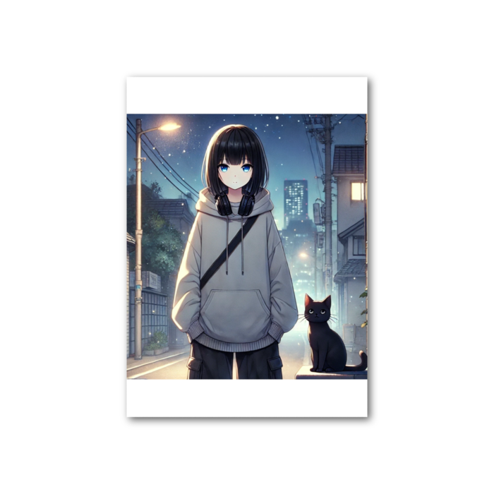 フォト風カード - 縦 - 片面