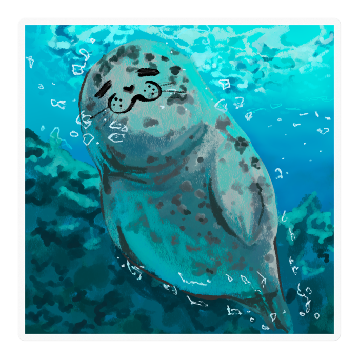 ステッカー - 100 x 100 (mm) - クリア