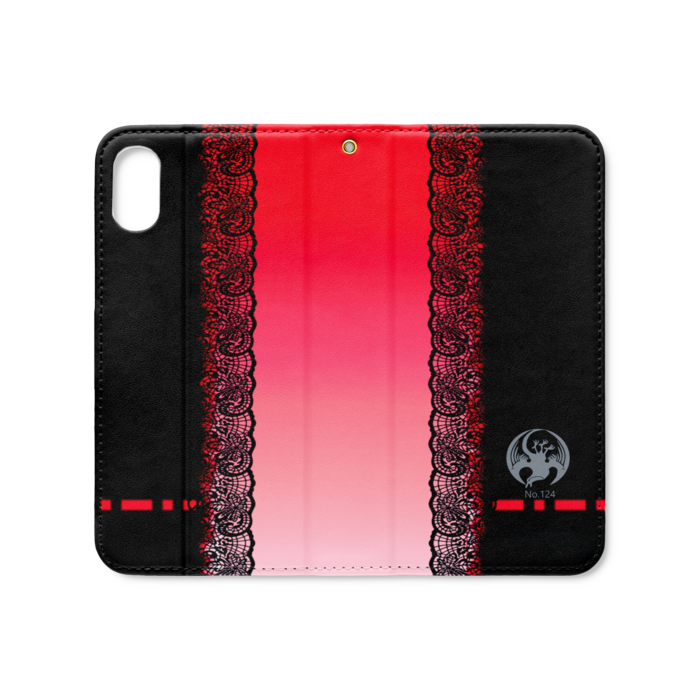 手帳型iPhoneケース（ベルトなし） - iPhone XS / X - ストラップ穴 あり