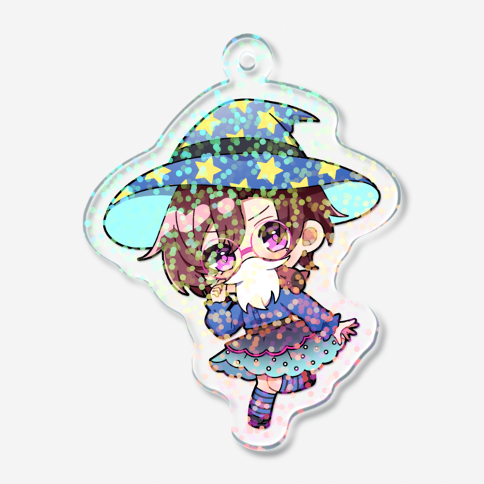 ホログラムアクリルキーホルダー - 50 × 50mm