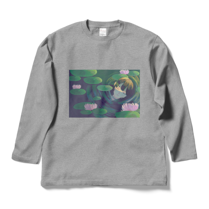 ロングスリーブTシャツ - L - 杢グレー