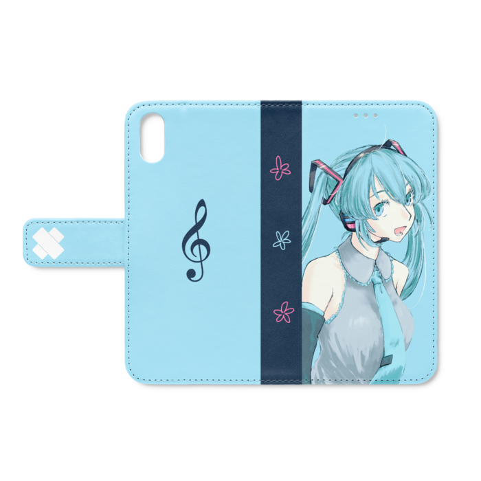 初音ミク手帳型iPhoneケース - あるぱか。(仮) - BOOTH