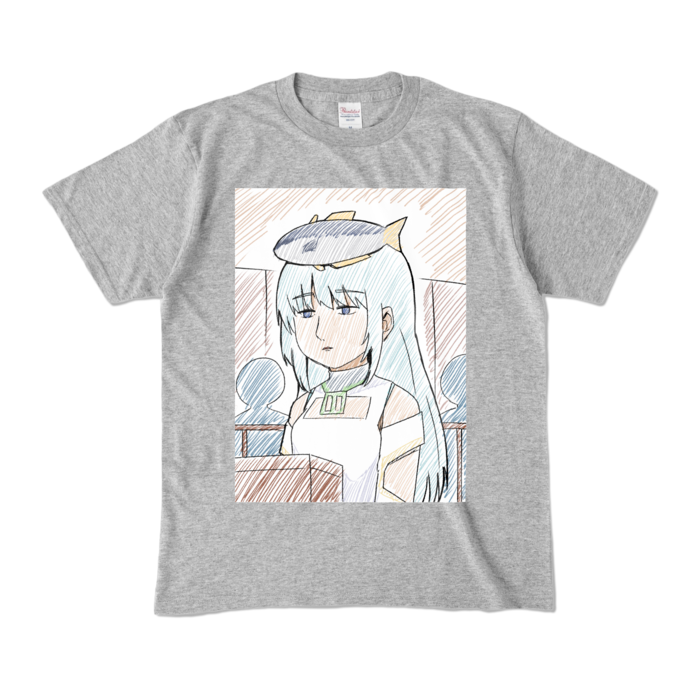 カラーTシャツ - M - 杢グレー (濃色)