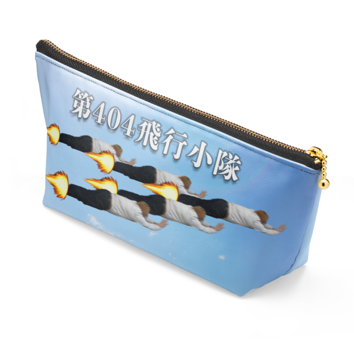 ポーチ - 長さ21.5cm / 高さ10cm - ブラック