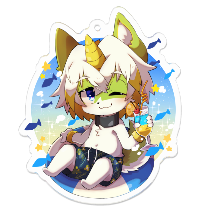 アクリルキーホルダー - 70 x 70 (mm)