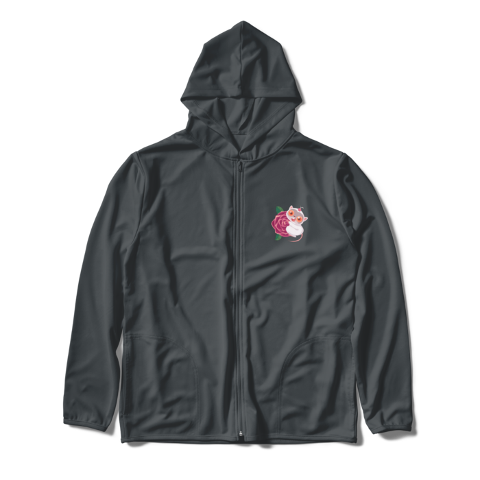 ジップパーカー - XL - ダークグレー