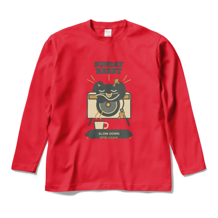 ロングスリーブTシャツ - M - レッド