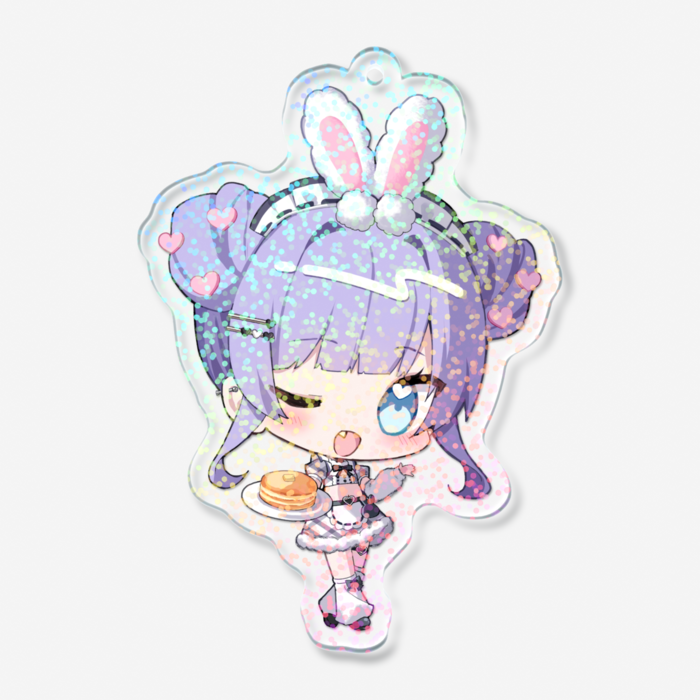 ホログラムアクリルキーホルダー - 70 × 70mm