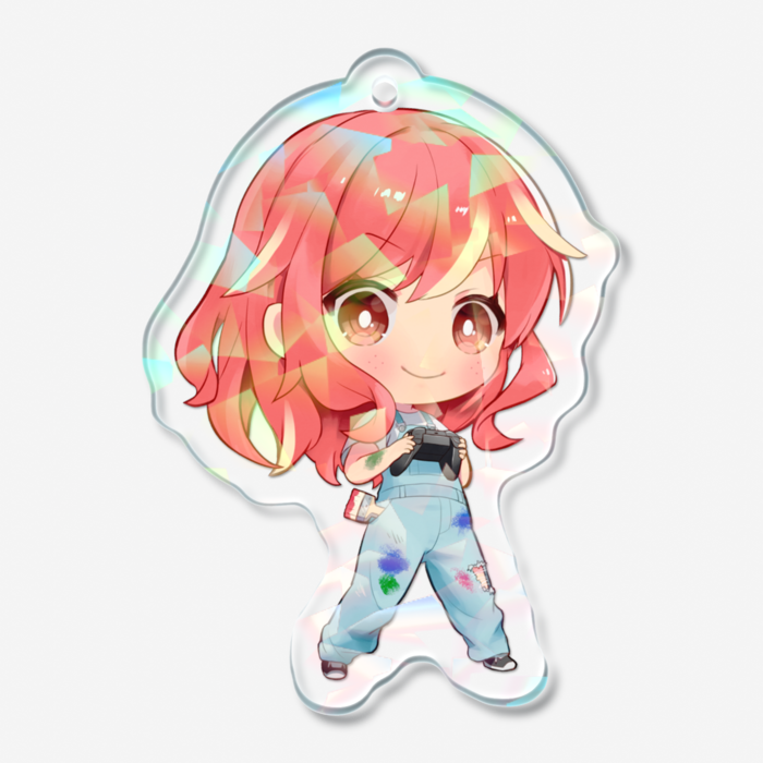 ホログラムアクリルキーホルダー - 50 × 50mm