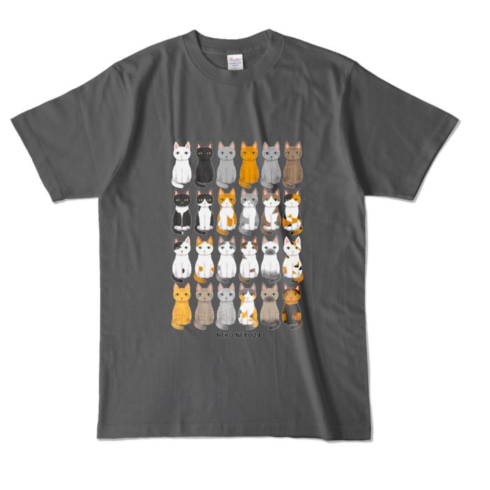 カラーTシャツ - L - チャコール (濃色)