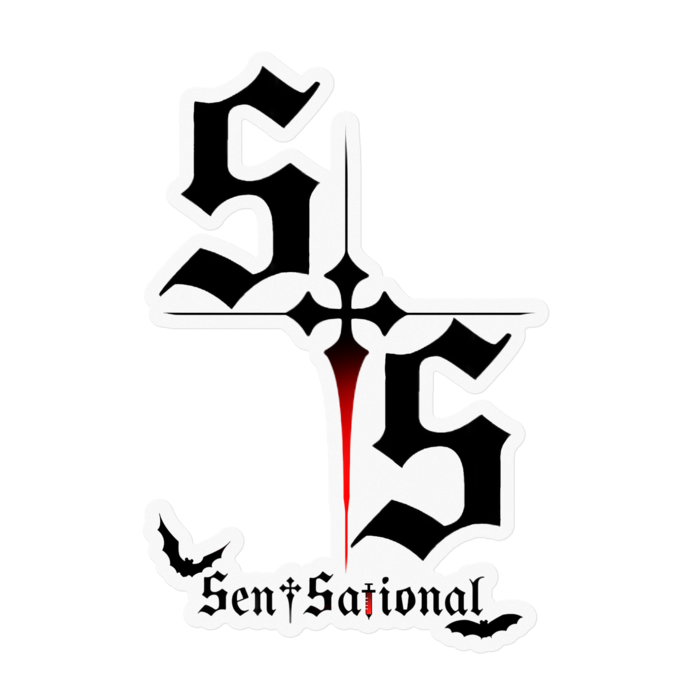 ［黒］ステッカー - 100 x 100 (mm)