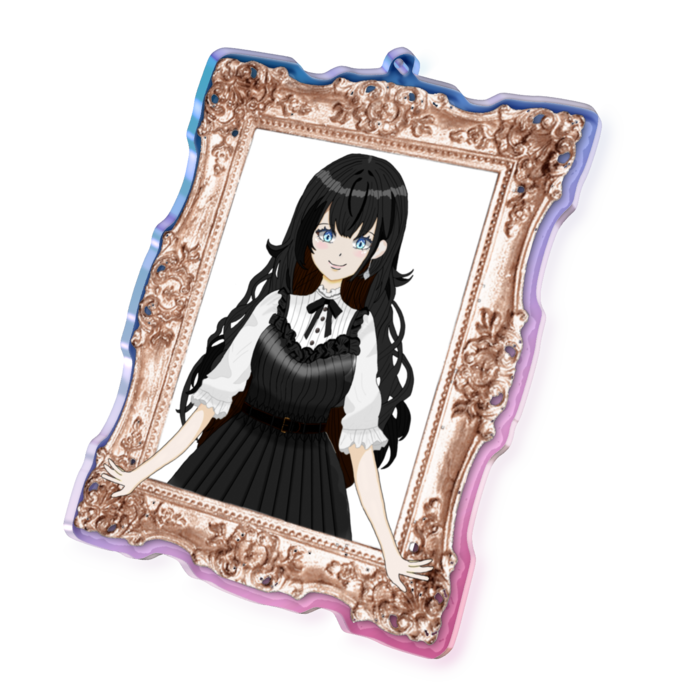 オーロラアクリルキーホルダー - 100 × 100mm