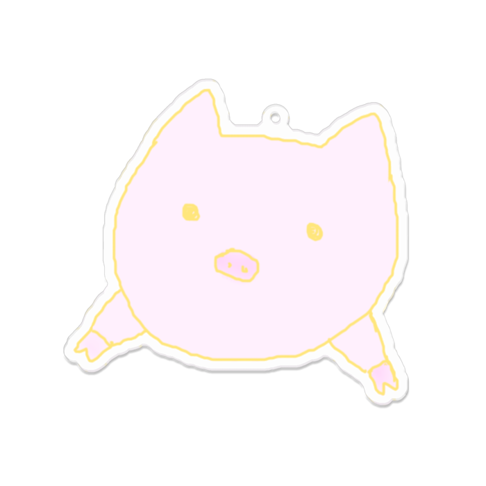 アクリルキーホルダー(コーティング) - 100 x 100 (mm)