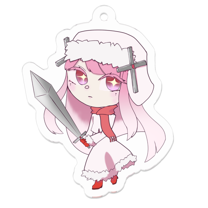 アクリルキーホルダー - 50 x 50 (mm)