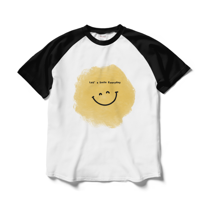 ラグランTシャツ - L - ホワイト×ブラック