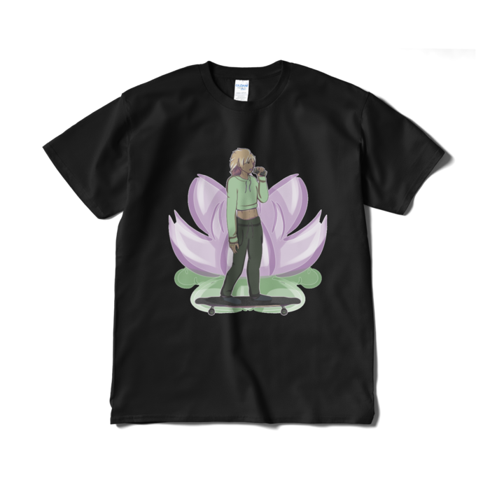 Tシャツ（短納期） - XL - ブラック　背景付き