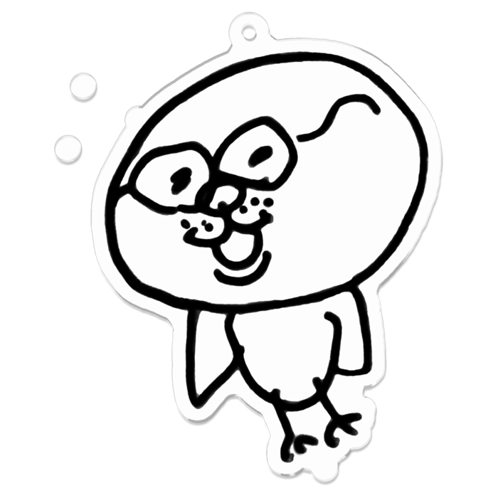 アクリルキーホルダー（コーティング） - 70 x 70 (mm)