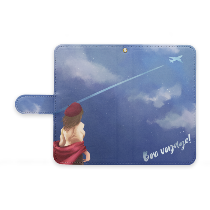 手帳型Androidケース - M - ストラップ穴 あり