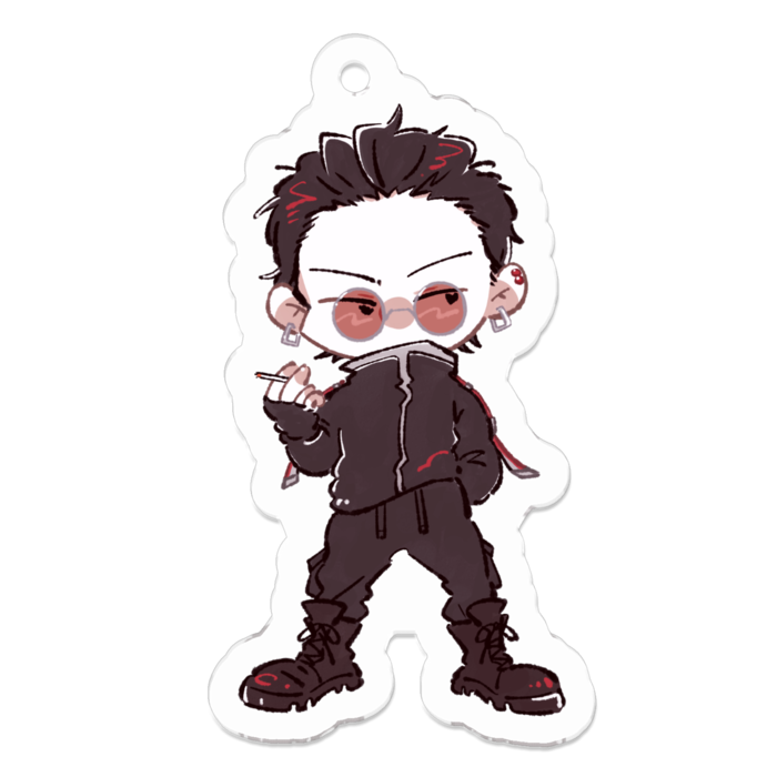 アクリルキーホルダー（コーティング） - 50 x 50 (mm)(1)