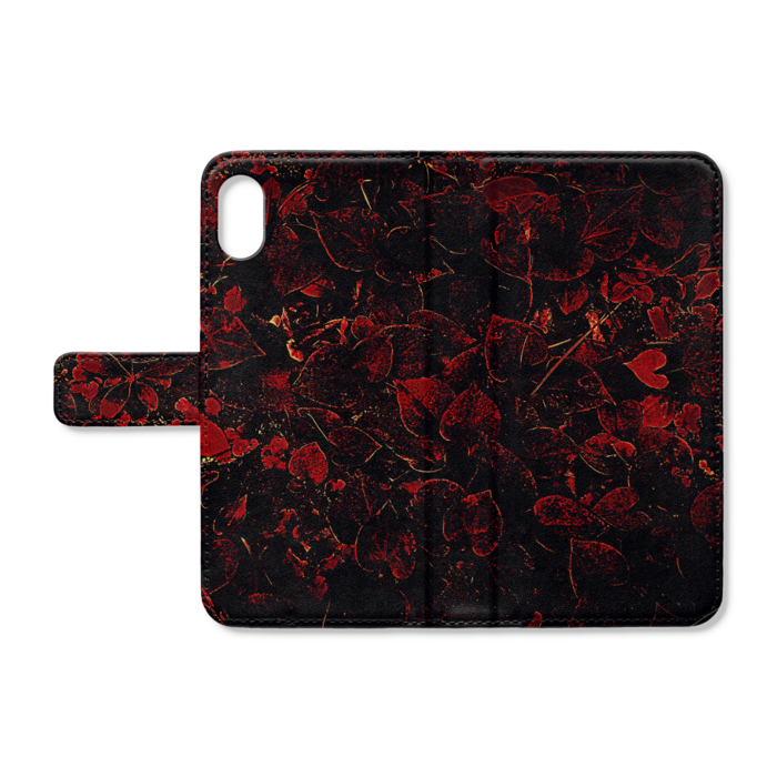 【Heart-Leaf】手帳型iPhoneケース - iPhone XSMax - ストラップ穴 なし