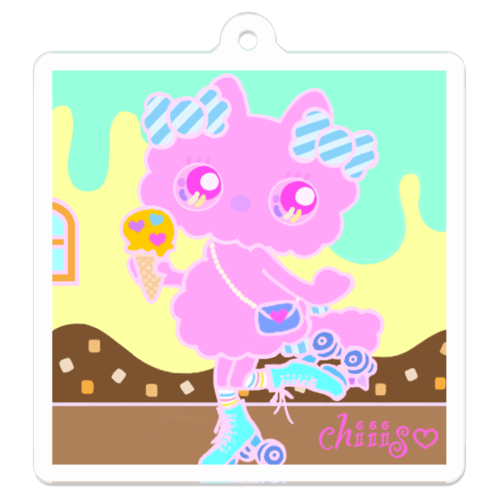 アクリルキーホルダー - 50 x 50 (mm)