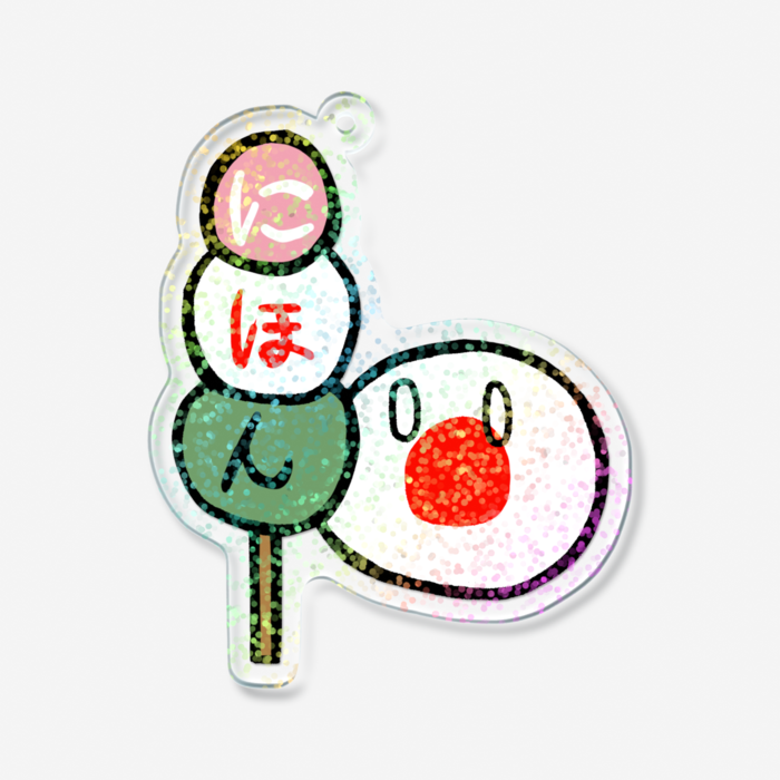 ホログラムアクリルキーホルダー - 70 × 70mm
