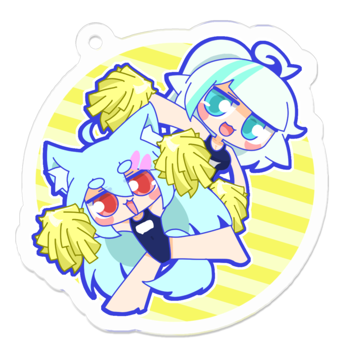 アクリルキーホルダー - 50 x 50 (mm)