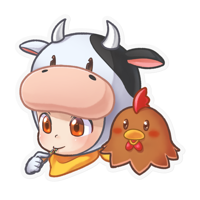 クリアステッカー - 100 x 100 (mm)