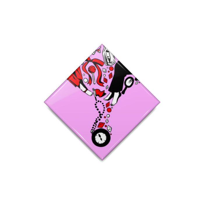 缶バッジ - ひし形40mm