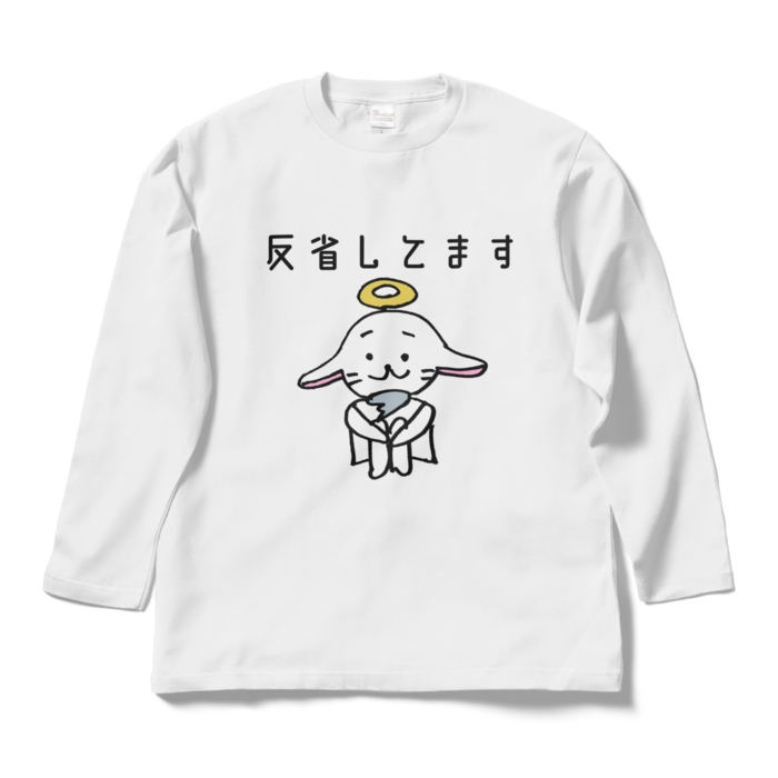帰ってきた！かみだのみTシャツ（ロングスリーブTシャツ） - L - ホワイト
