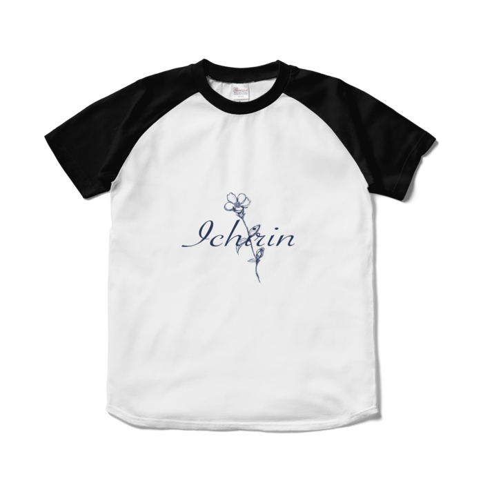 ラグランTシャツ - S - ホワイト×ブラック