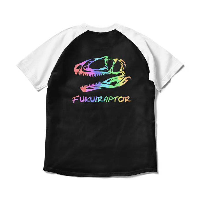 ラグランTシャツ - M - ブラック×ホワイト